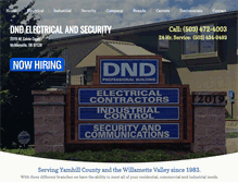 Tablet Screenshot of dndelectrical.com